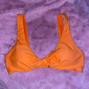 Orange Hollister swim top